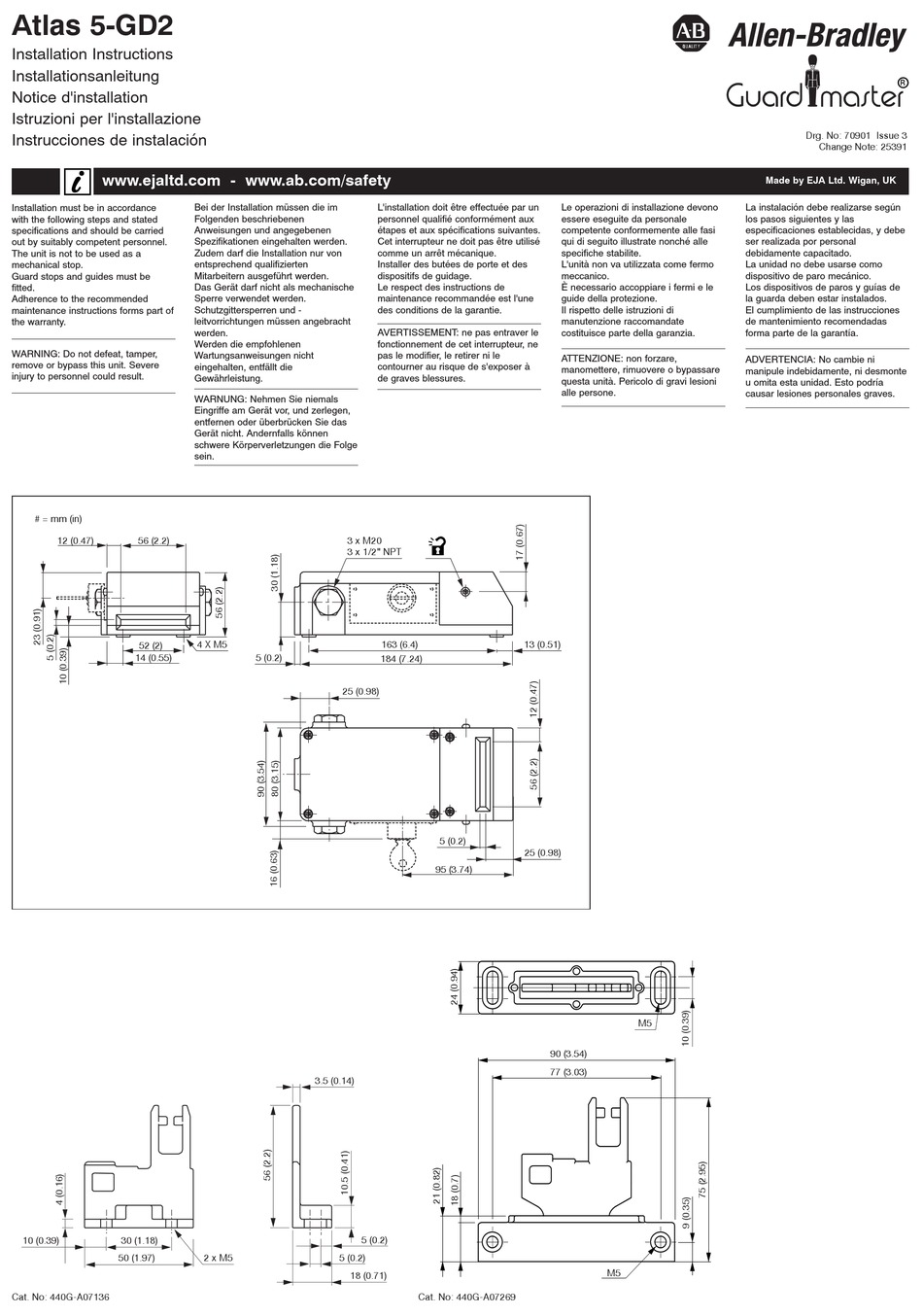 ALLEN-BRADLEY 440G-A07269 INSTALLATION INSTRUCTIONS Pdf Download ...