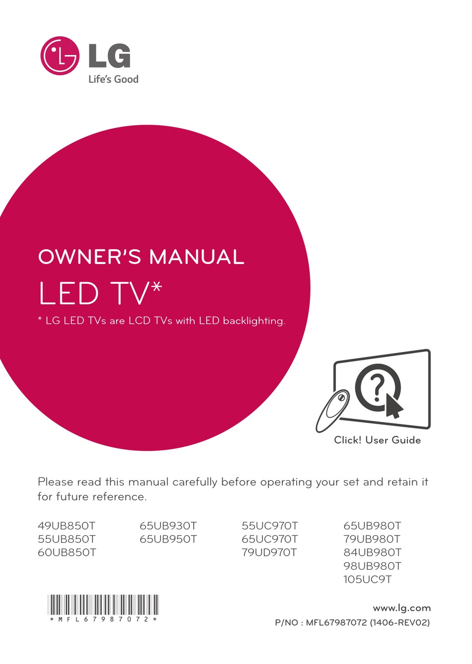 LG 65UB930T OWNER'S MANUAL Pdf Download | ManualsLib