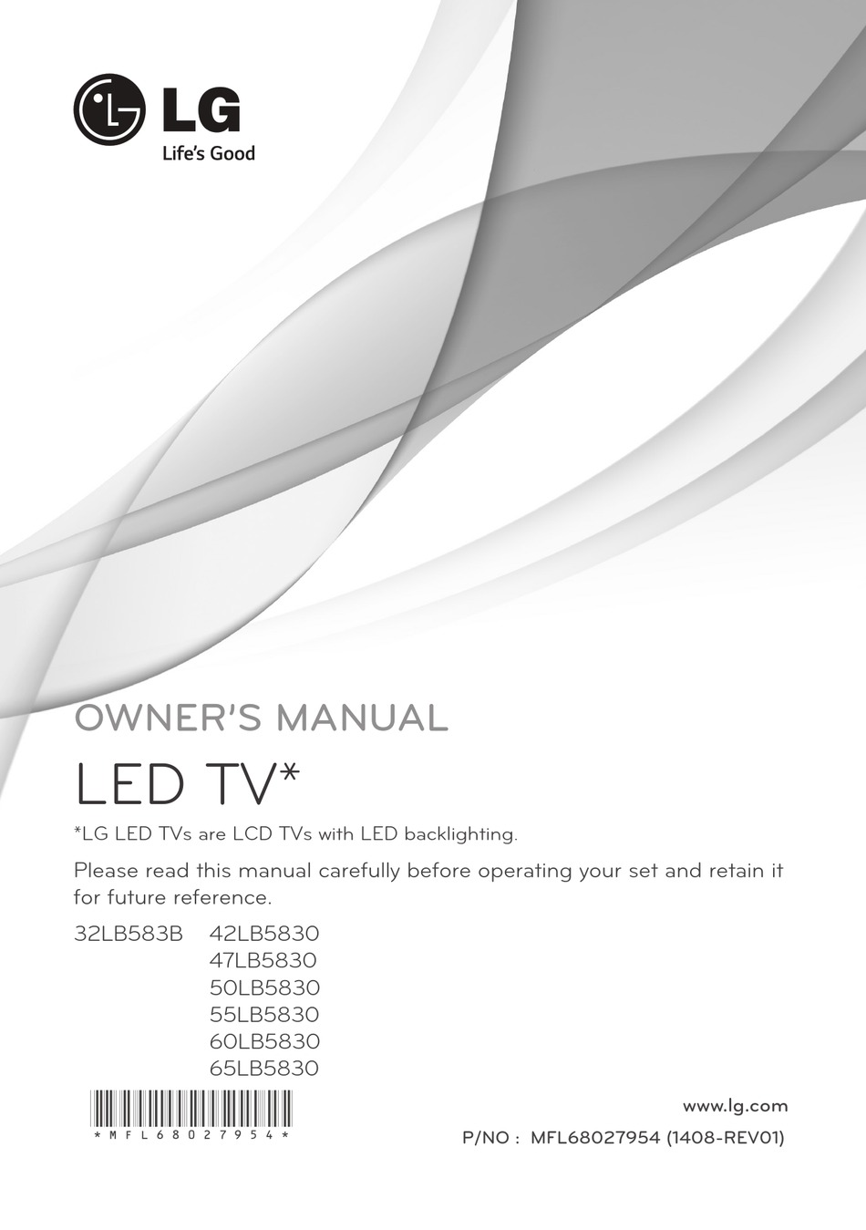 LG 47LB5830 OWNER'S MANUAL Pdf Download | ManualsLib