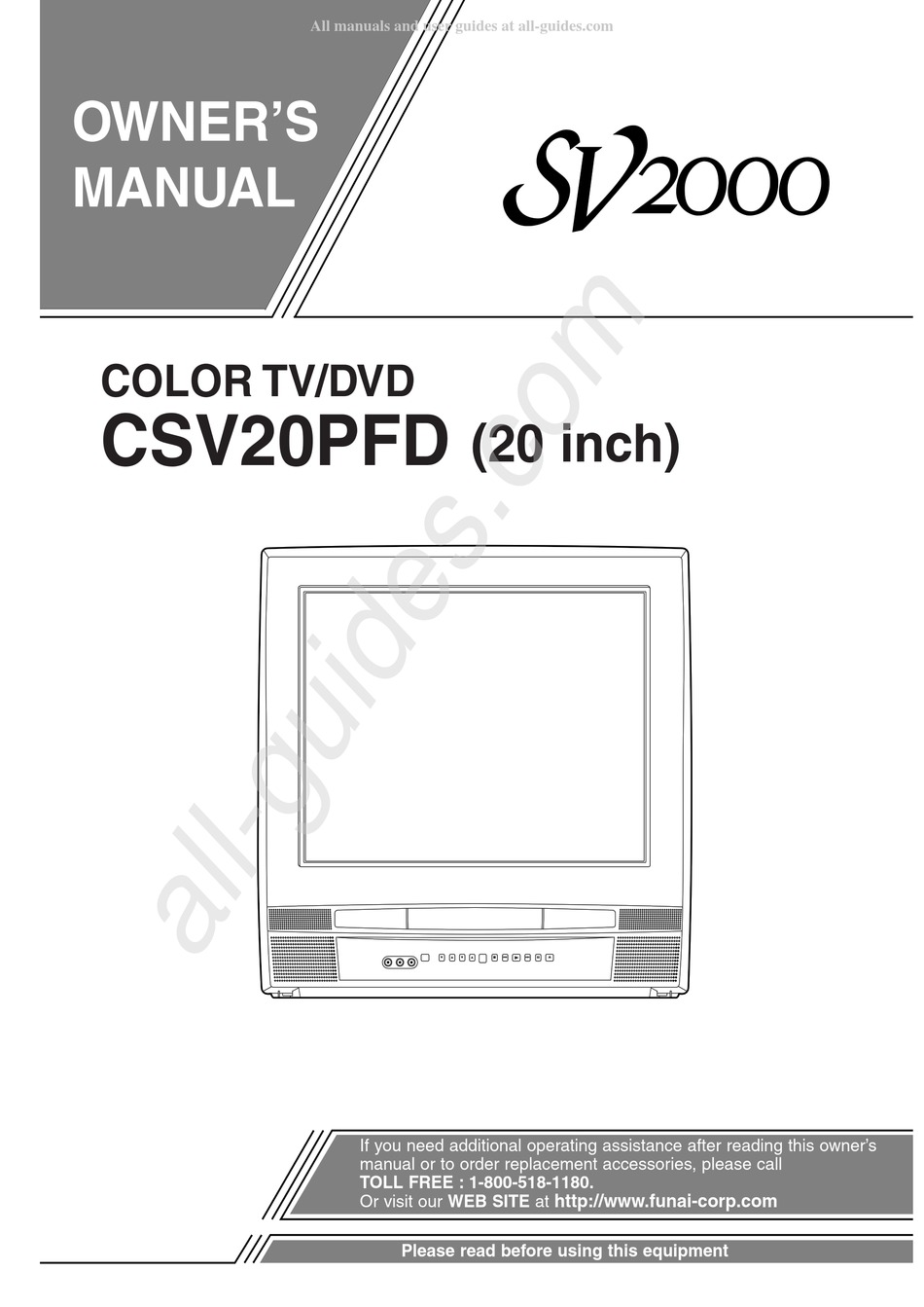 FUNAI SV2000 OWNER'S MANUAL Pdf Download | ManualsLib