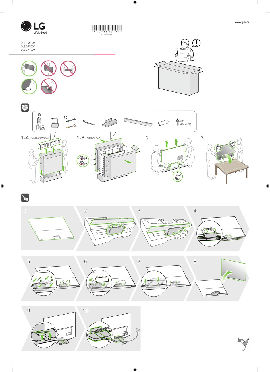 LG OLED65CX SERIES MANUAL Pdf Download | ManualsLib