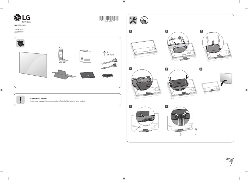 LG OLED65B8 SERIES MANUAL Pdf Download | ManualsLib