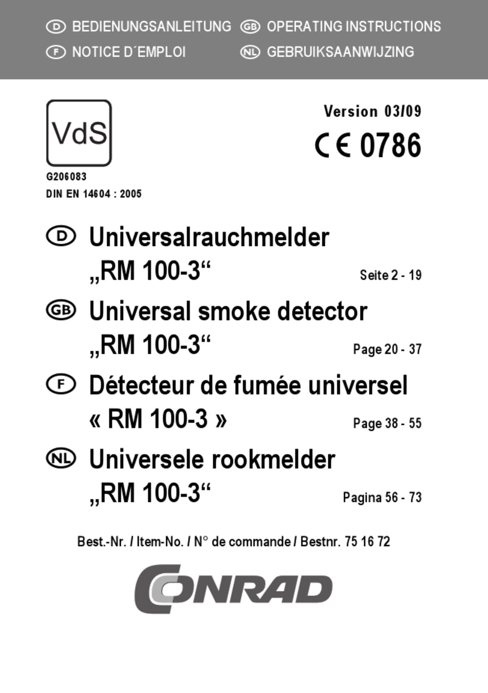 CONRAD RM 100 3 OPERATING INSTRUCTIONS MANUAL Pdf Download ManualsLib conrad-rm-100-3-operating-instructions-manual-pdf-download-manualslib
