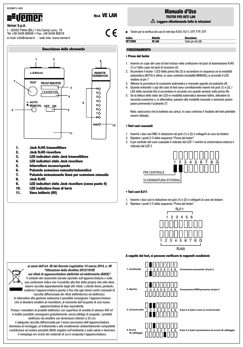 VEMER VE LAN USER MANUAL Pdf Download | ManualsLib