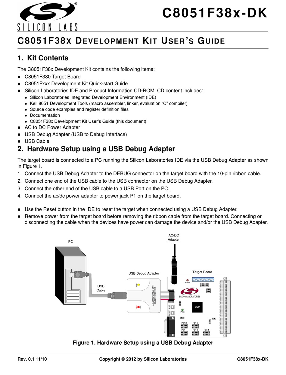 SILICON LABORATORIES C8051F38 SERIES USER MANUAL Pdf Download | ManualsLib