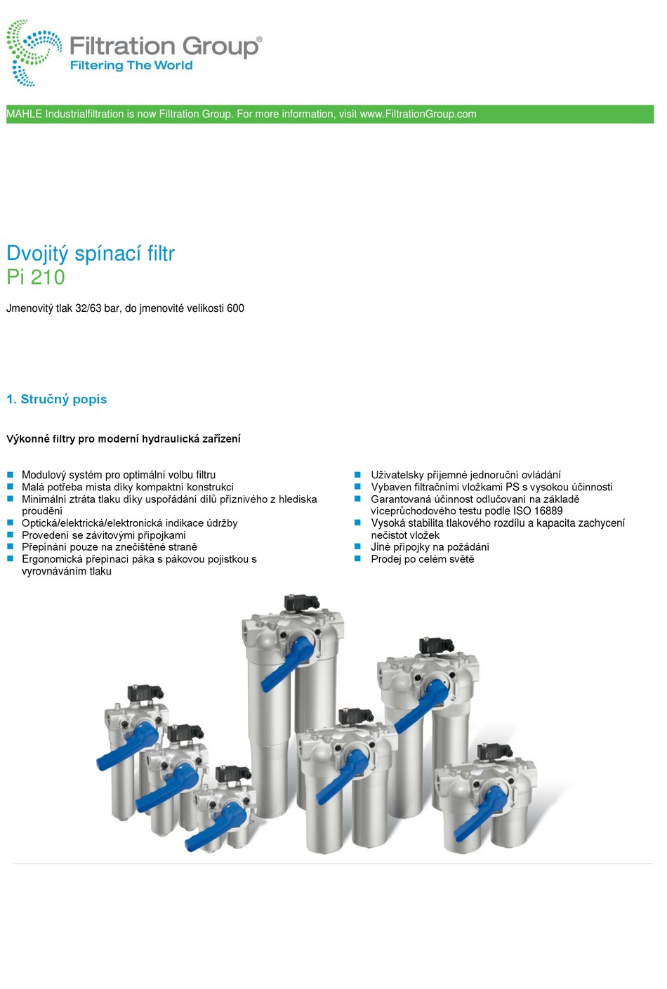 FILTRATION GROUP PI 210 SERIES MANUAL Pdf Download ManualsLib
