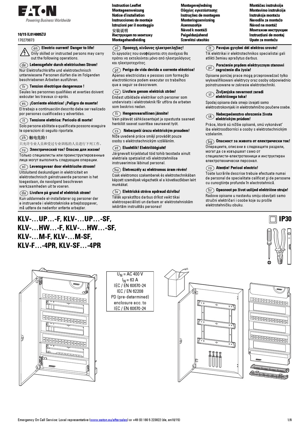 EATON KLVUPF SERIES INSTRUCTION LEAFLET Pdf Download ManualsLib