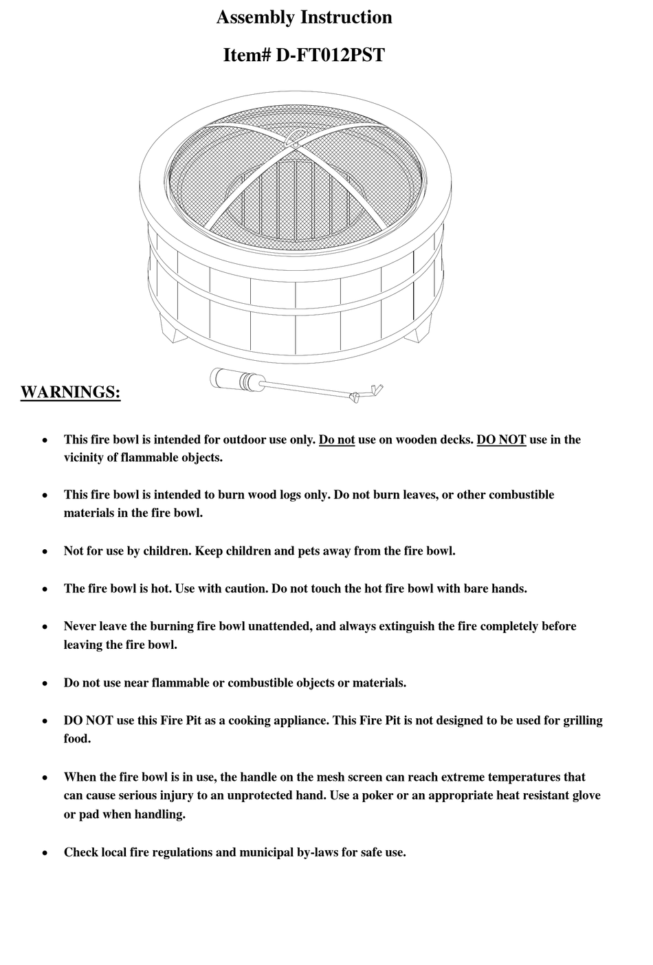 TRACTOR SUPPLY DFT012PST ASSEMBLY INSTRUCTION Pdf Download ManualsLib