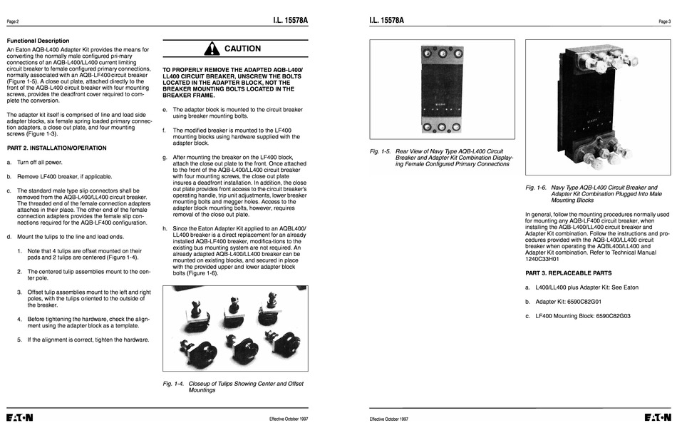 EATON AQB-L400 INSTRUCTIONS FOR USE Pdf Download | ManualsLib