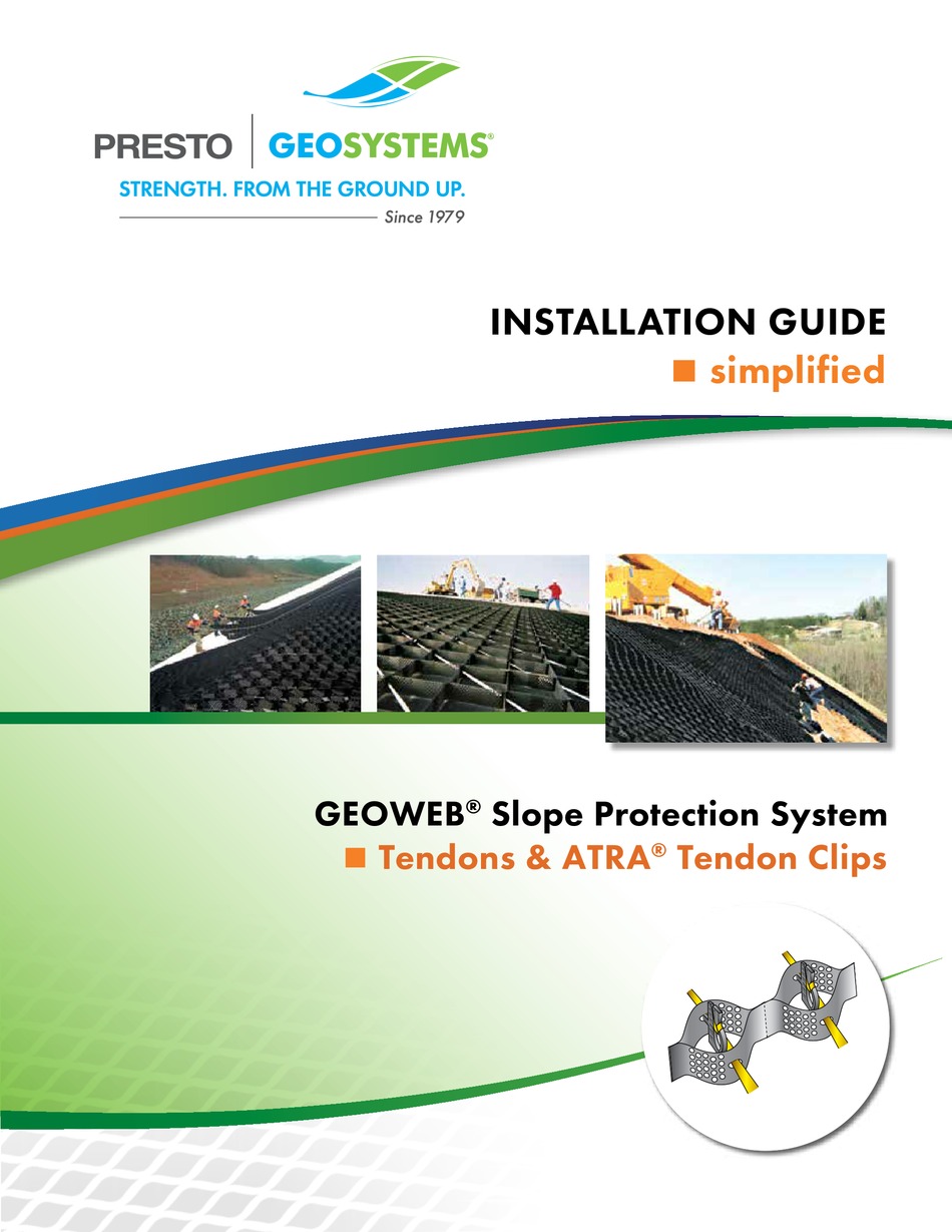 PRESTO GEOSYSTEMS GEOWEB INSTALLATION MANUAL Pdf Download ManualsLib