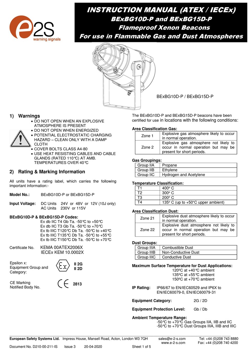 E2S BEXBG10D-P INSTRUCTION MANUAL Pdf Download | ManualsLib