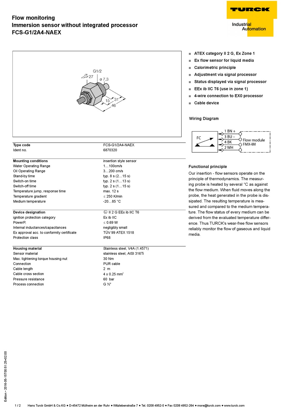 TURCK FCSG1/2A4NAEX MANUAL Pdf Download ManualsLib