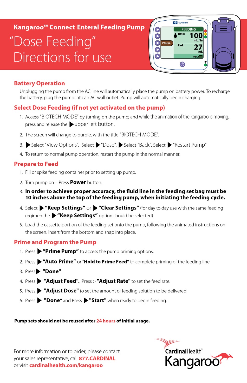 Covidien Kangaroo Epump Service Manual