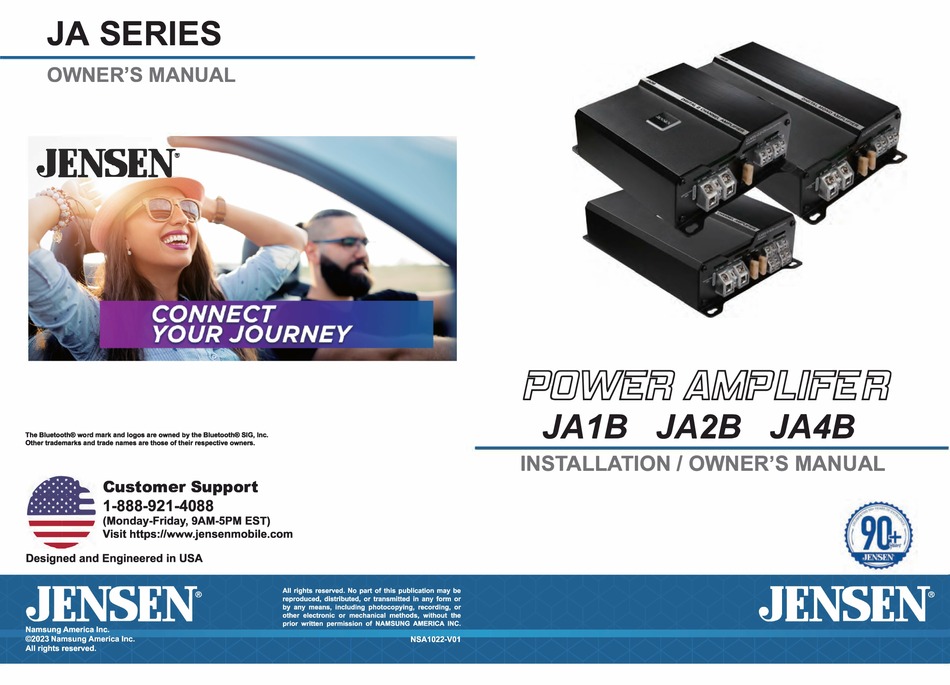 JENSEN JA SERIES INSTALLATION & OWNER'S MANUAL Pdf Download | ManualsLib