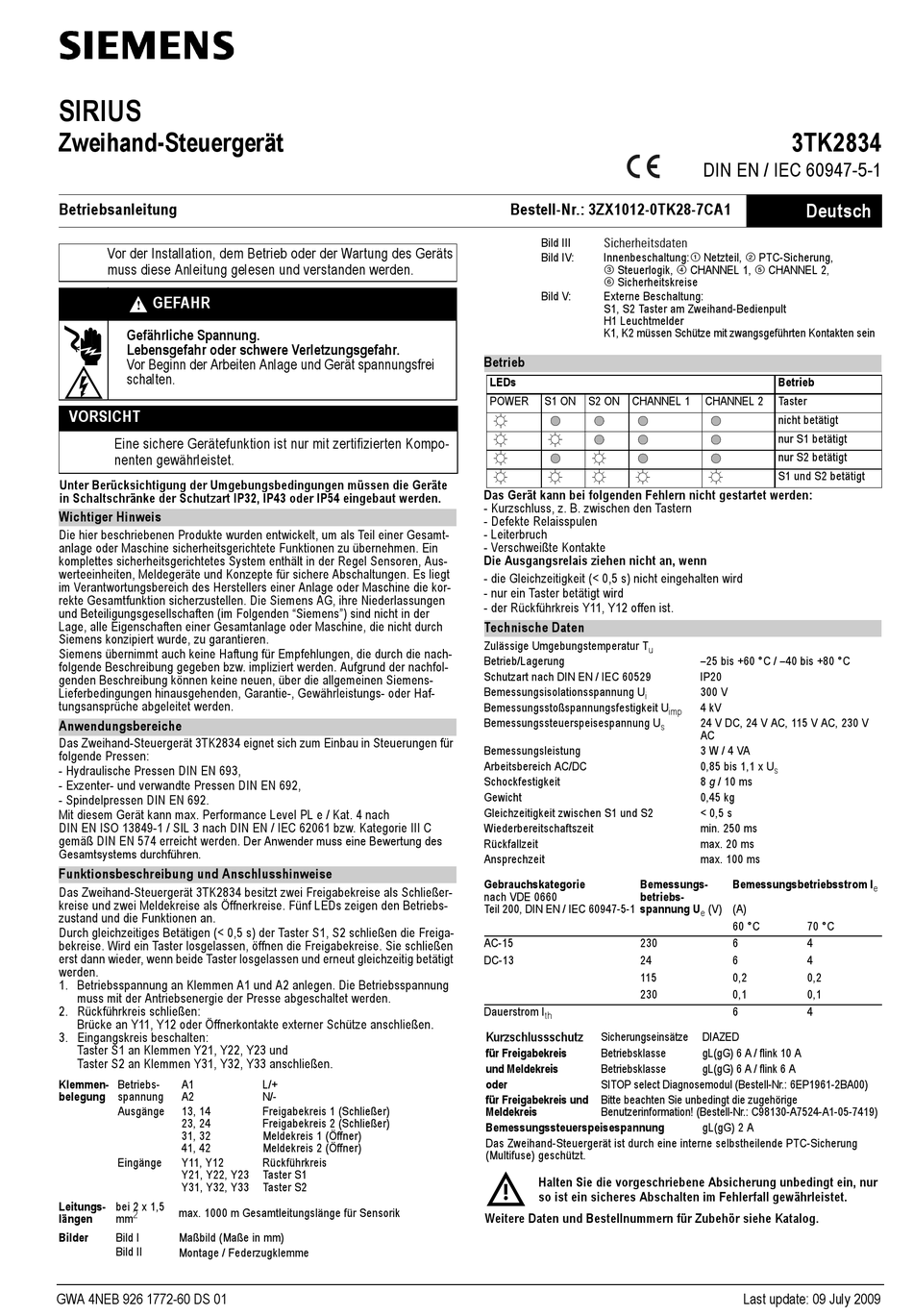 siemens-sirius-3tk2834-operating-instructions-manual-pdf-download