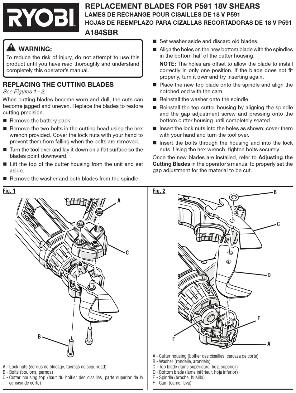 Ryobi A Sbr Quick Start Manual Pdf Download Manualslib