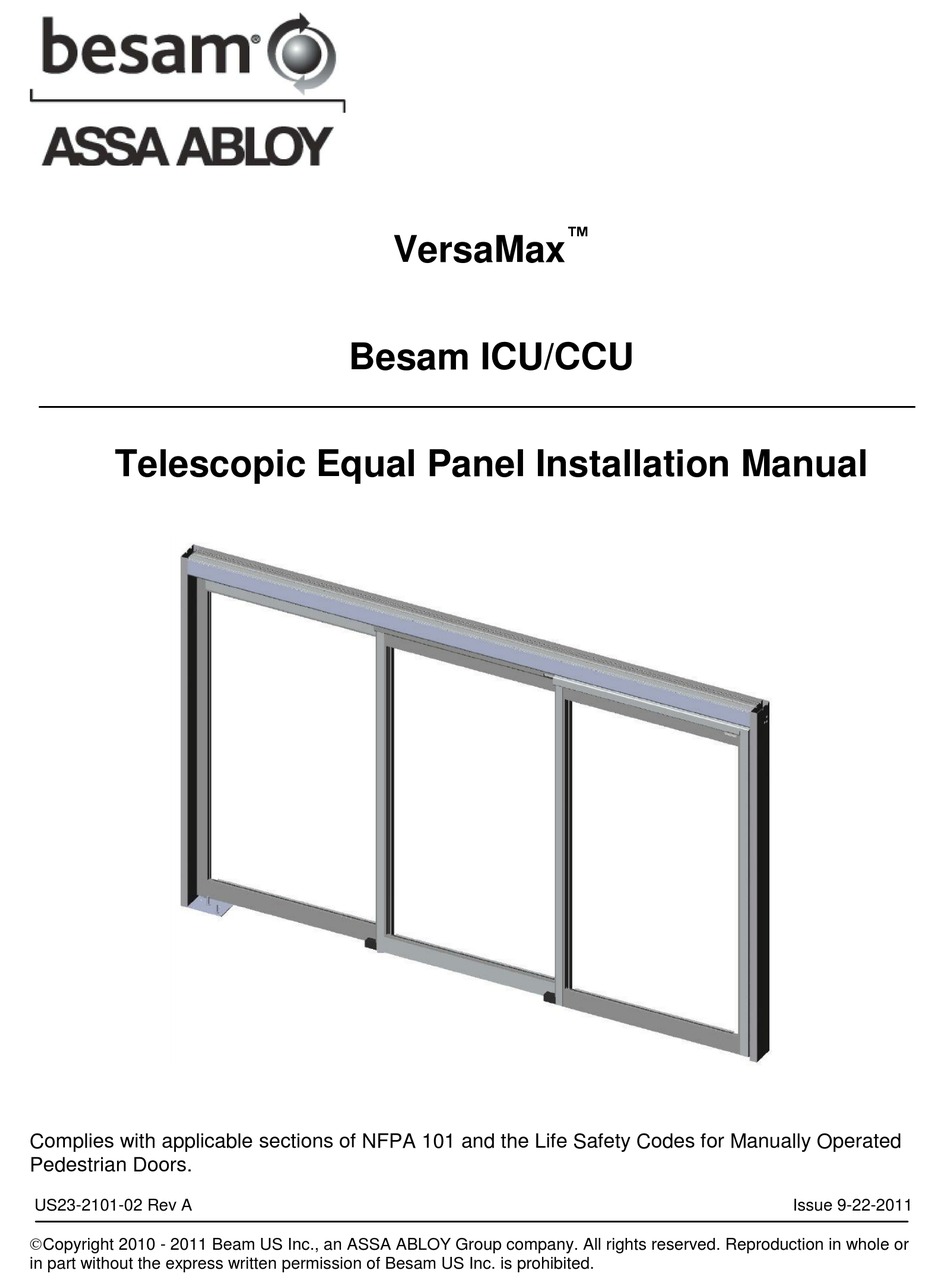 ASSA ABLOY BESAM VERSAMAX ICU INSTALLATION MANUAL Pdf Download | ManualsLib