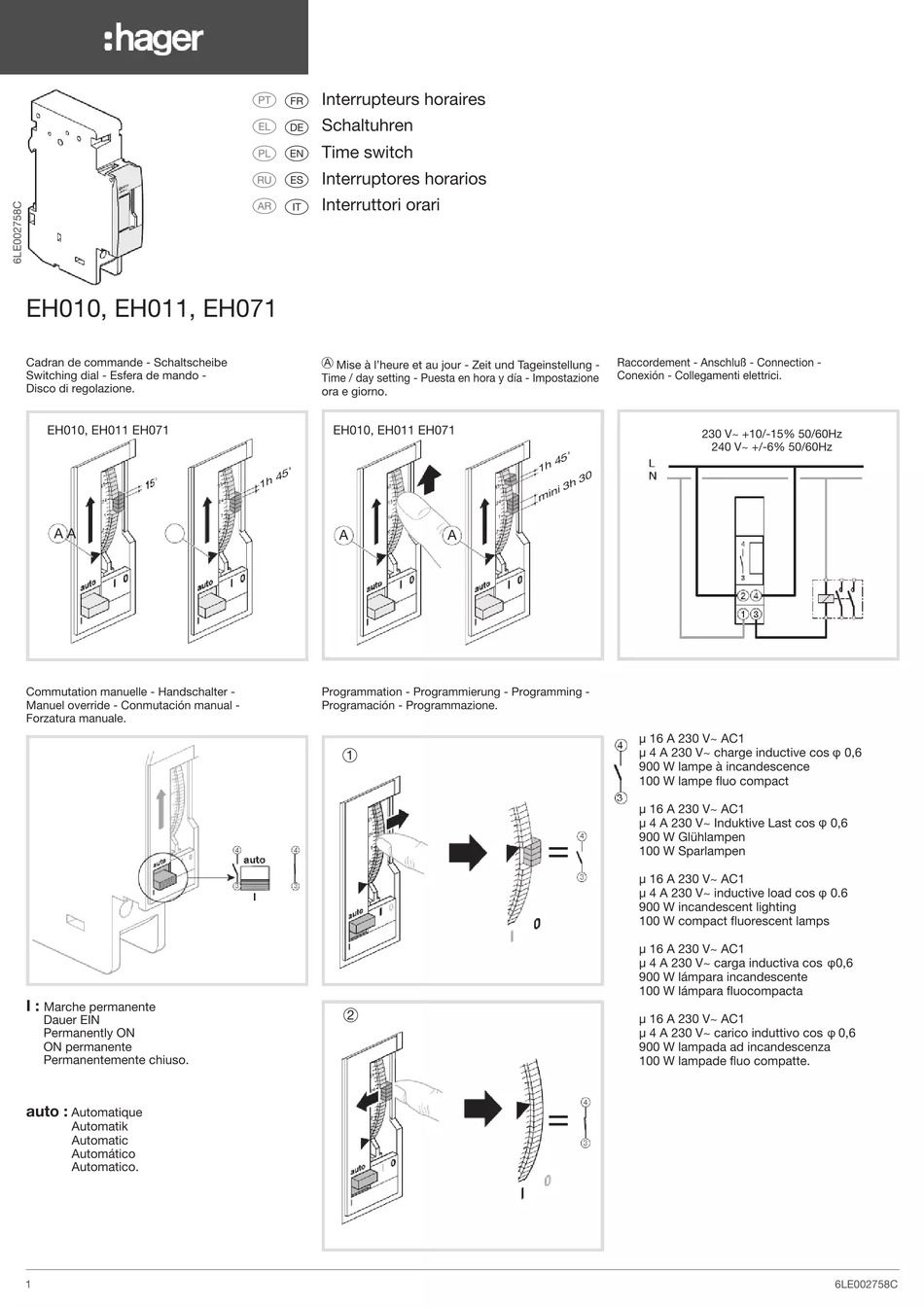 hager-eh010-quick-start-manual-pdf-download-manualslib