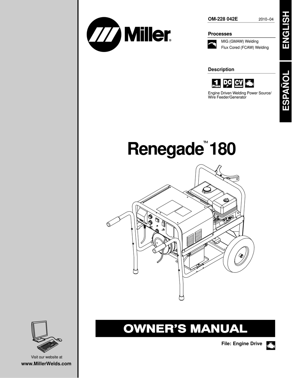 MILLER RENEGADE 180 OWNER'S MANUAL Pdf Download | ManualsLib