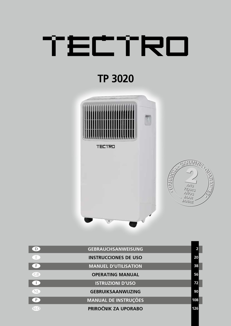 TECTRO TP 3020 OPERATING MANUAL Pdf Download ManualsLib — free download