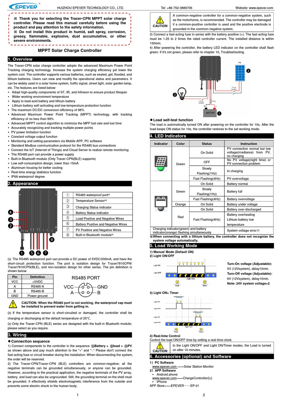 EPEVER MPPT MANUAL Pdf Download | ManualsLib