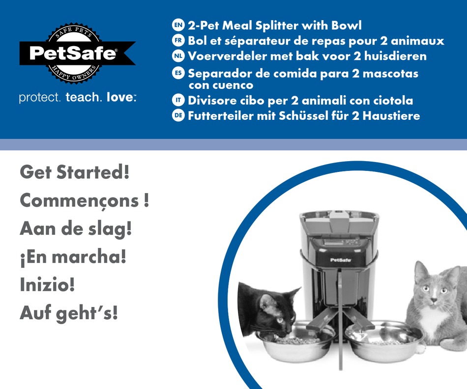 PETSAFE 2PET MEAL SPLITTER WITH BOWL MANUAL Pdf Download ManualsLib