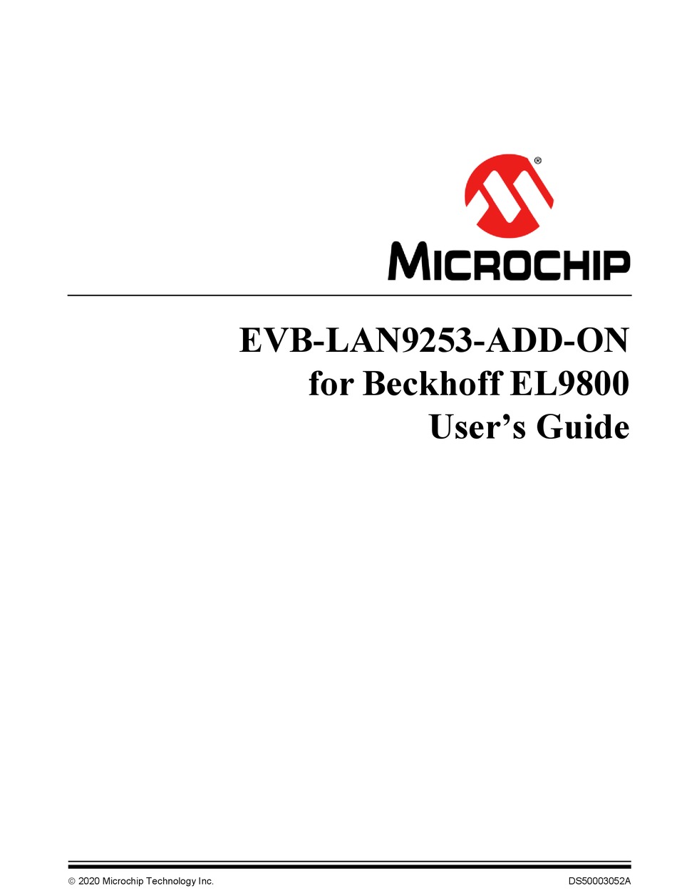 MICROCHIP TECHNOLOGY EVB-LAN9253-ADD-ON USER MANUAL Pdf Download ...