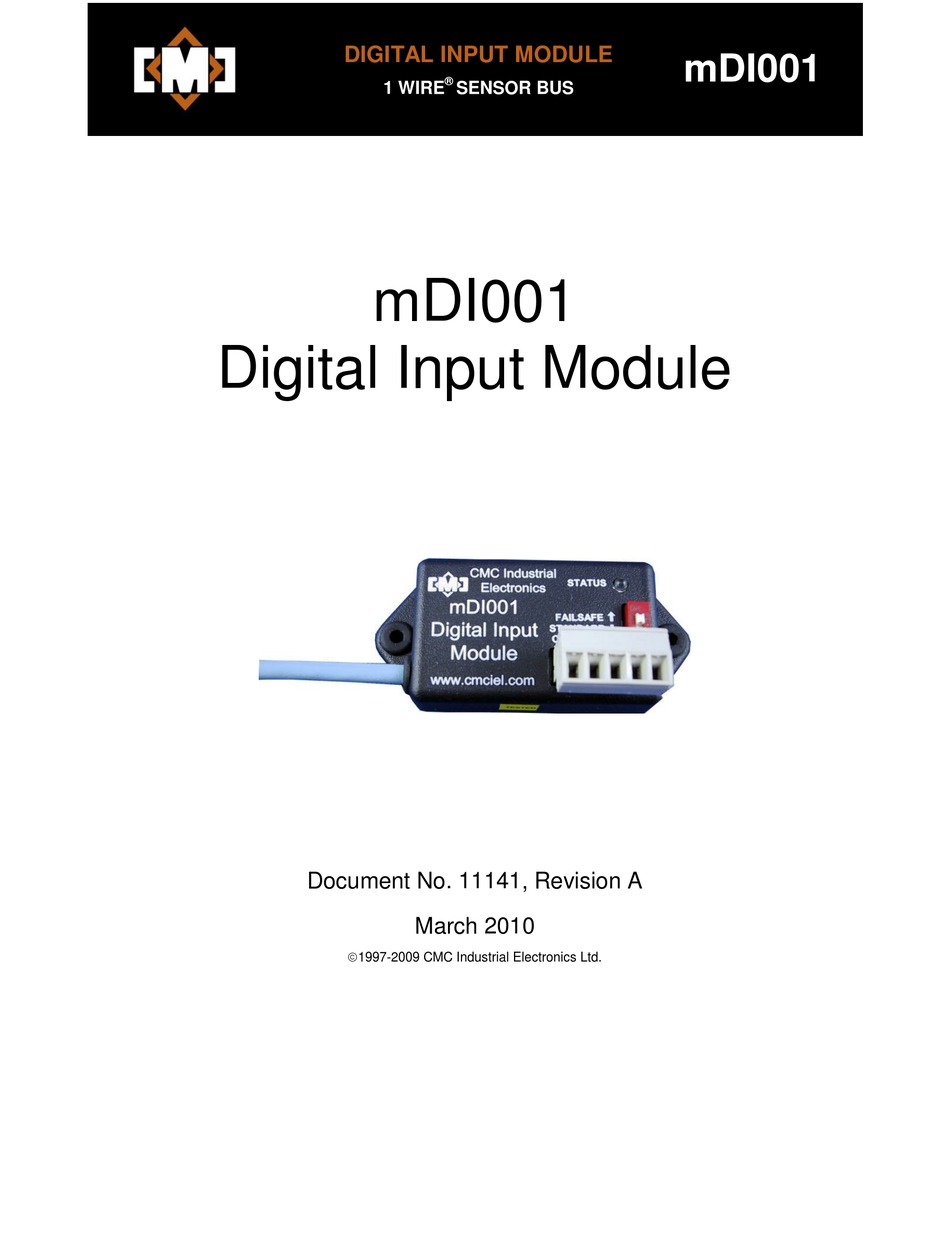 CMC MDI001 INSTRUCTION MANUAL Pdf Download | ManualsLib