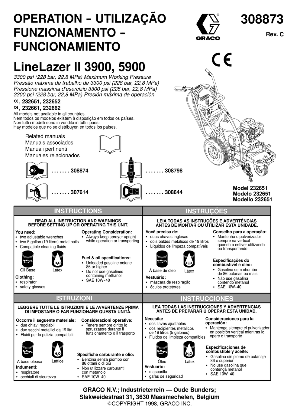 GRACO LINELAZER LL 3900 OPERATION MANUAL Pdf Download ManualsLib