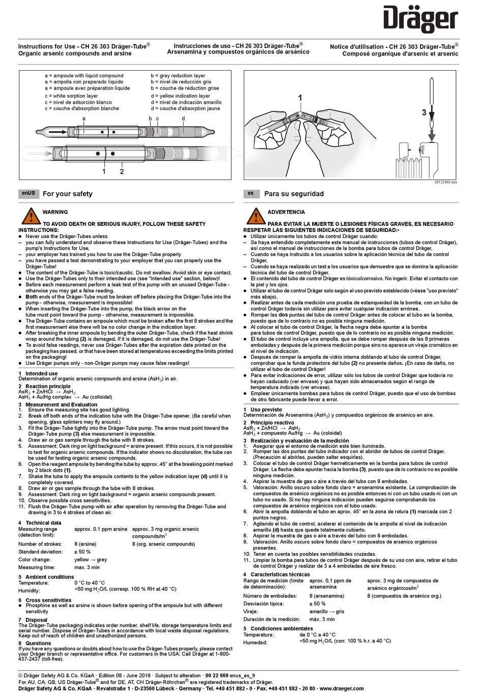 DRÄGER DRAGER-TUBE CH 26303 INSTRUCTIONS FOR USE Pdf Download | ManualsLib