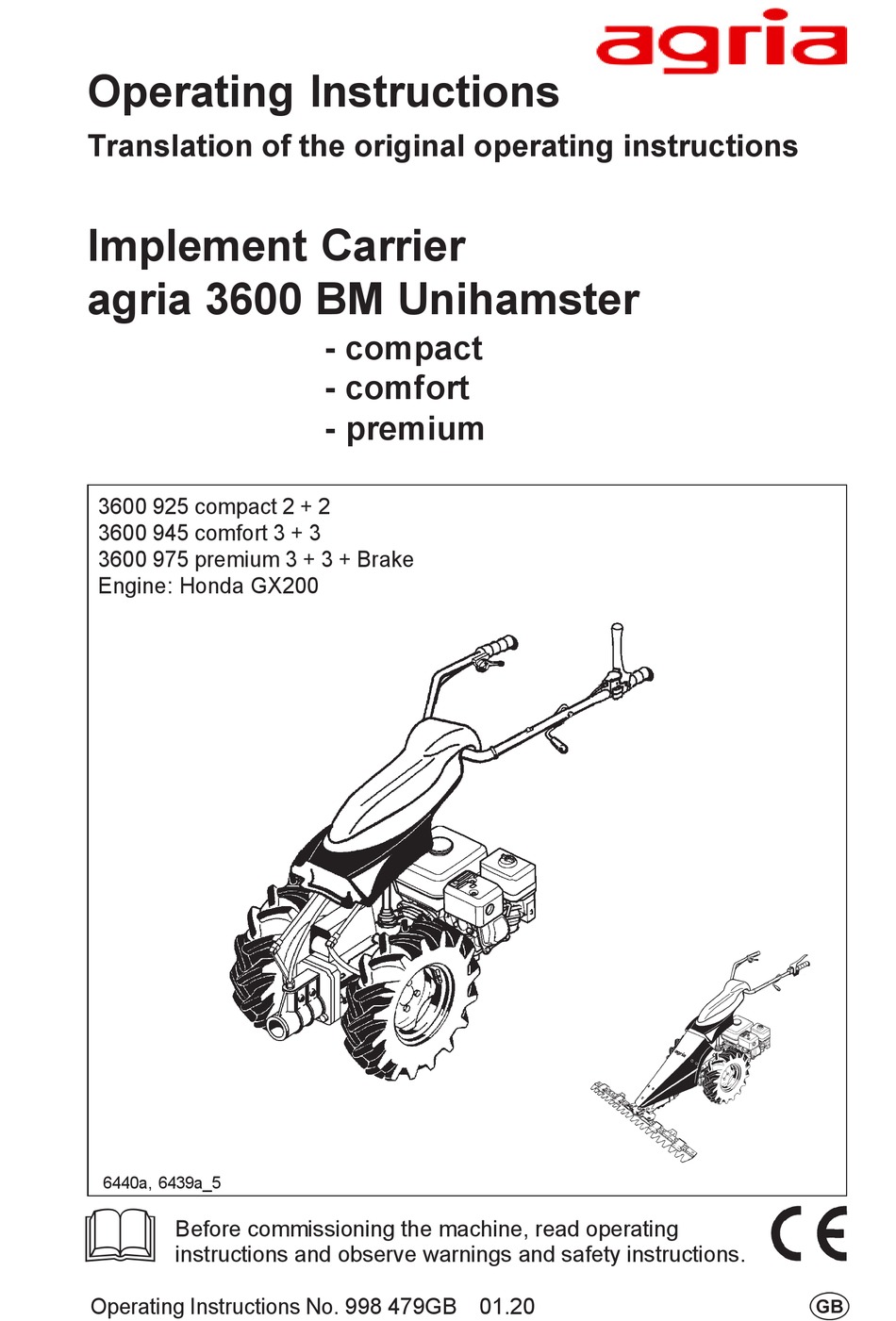 AGRIA 3600 925 OPERATING INSTRUCTIONS MANUAL Pdf Download ManualsLib