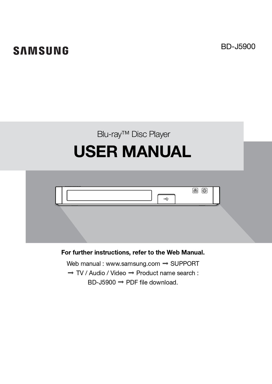 SAMSUNG BD-J5900 USER MANUAL Pdf Download | ManualsLib