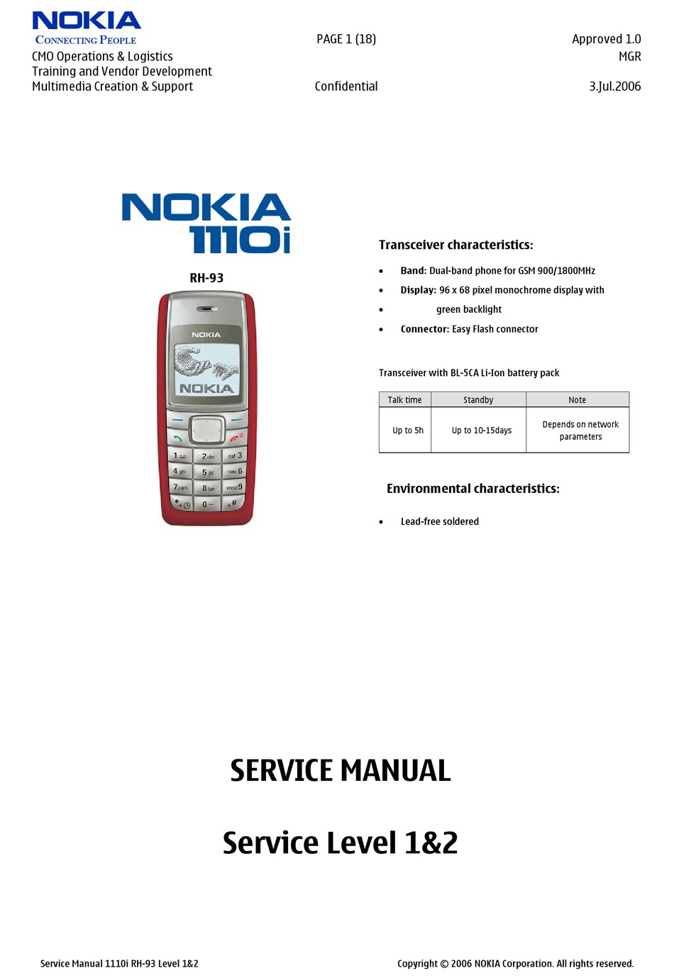 Телефоны нокиа инструкция. Нокиа 1110i характеристики. Nokia 1112 service manual. Нокиа 1110 схема. Nokia rh-93.