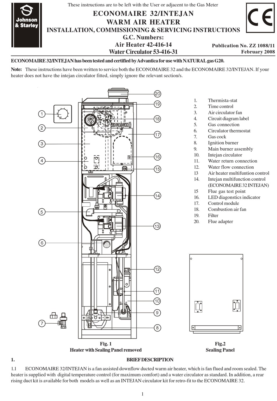 JOHNSON & STARLEY ECONOMAIRE 32/INTEJAN INSTALLATION, COMMISSIONING ...