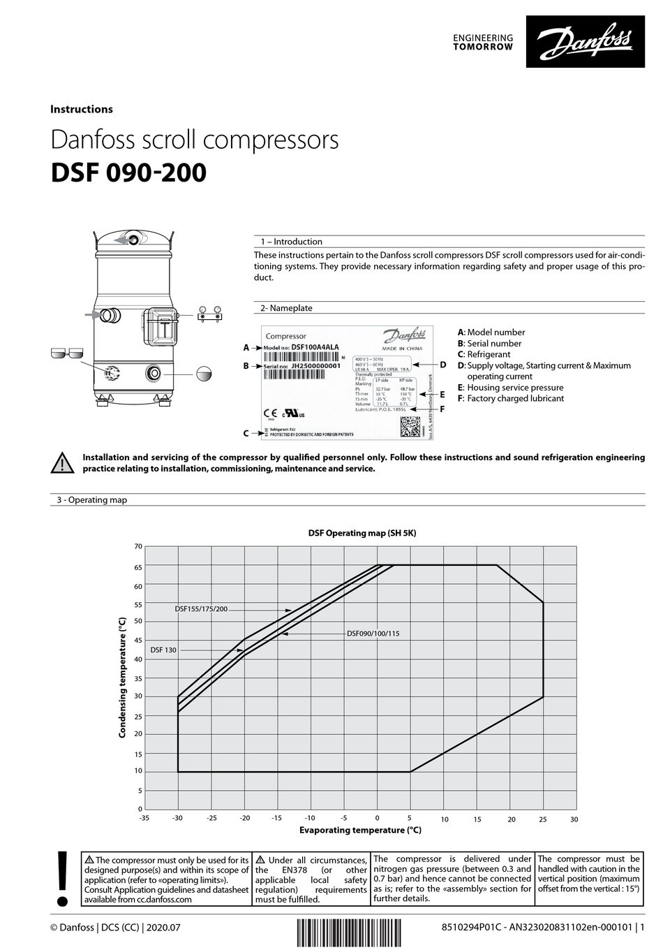 DANFOSS DSF090 INSTRUCTIONS Pdf Download | ManualsLib