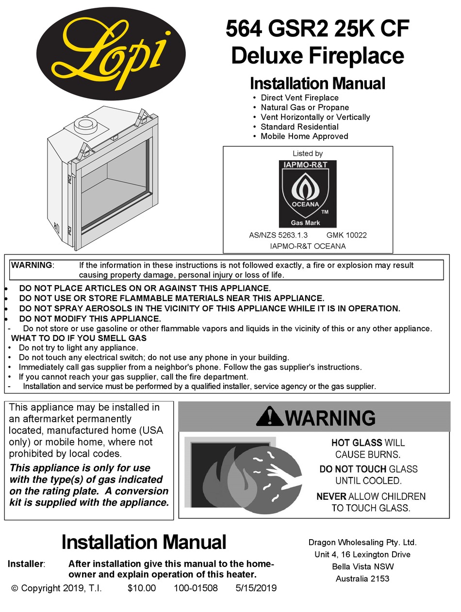 LOPI 564 GSR2 25K CF INSTALLATION MANUAL Pdf Download ManualsLib