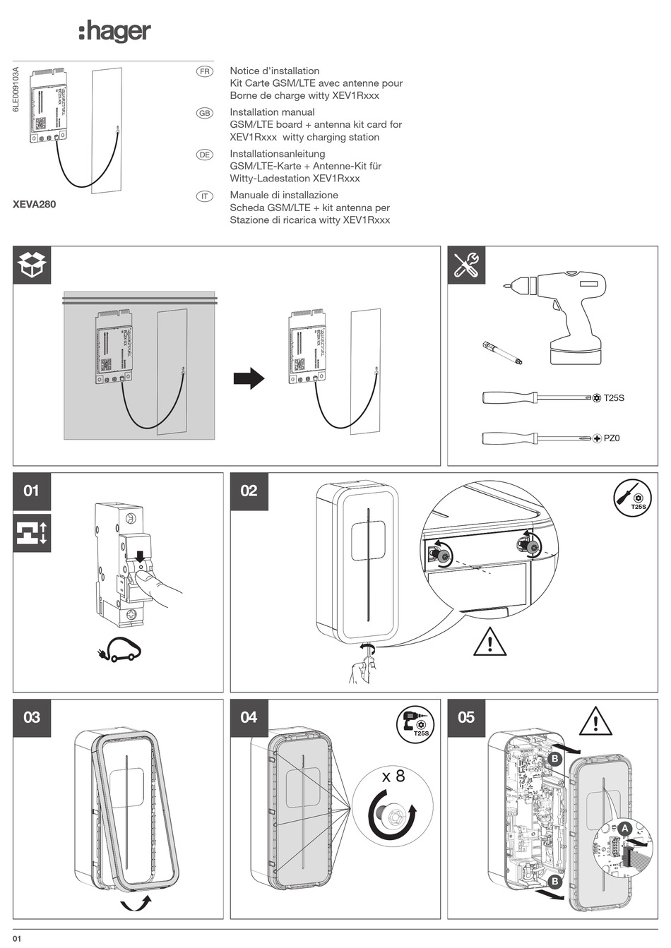 HAGER XEVA280 INSTALLATION MANUAL Pdf Download | ManualsLib