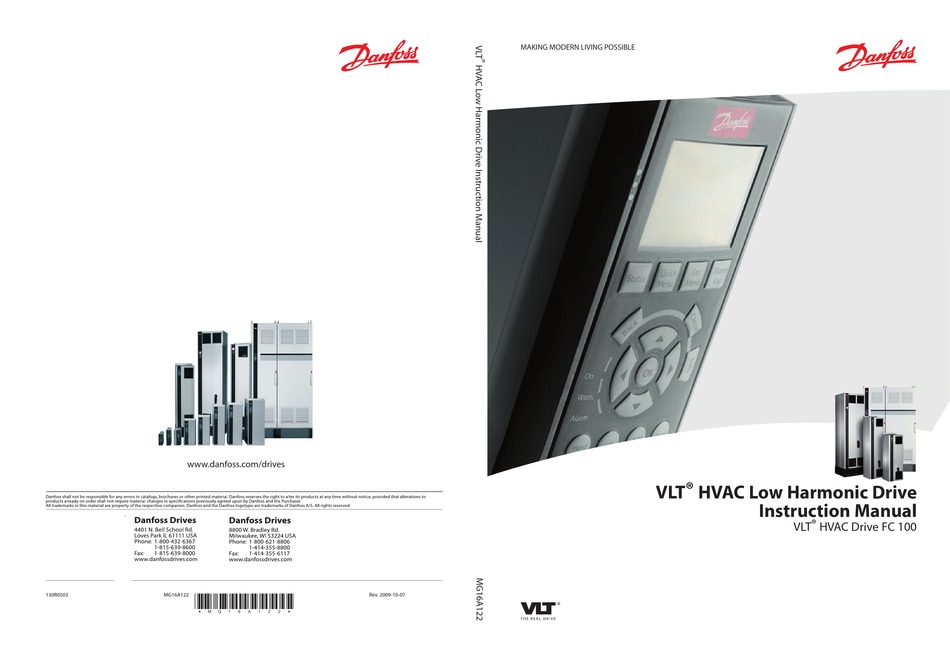 DANFOSS VLT HVAC DRIVE FC 100 INSTRUCTION MANUAL Pdf Download ManualsLib