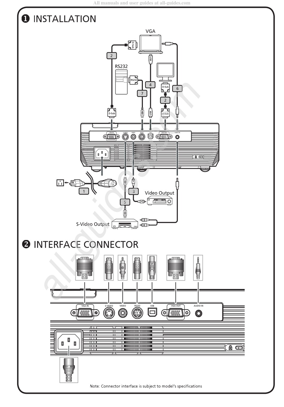 Acer X Series Installation Pdf Download Manualslib