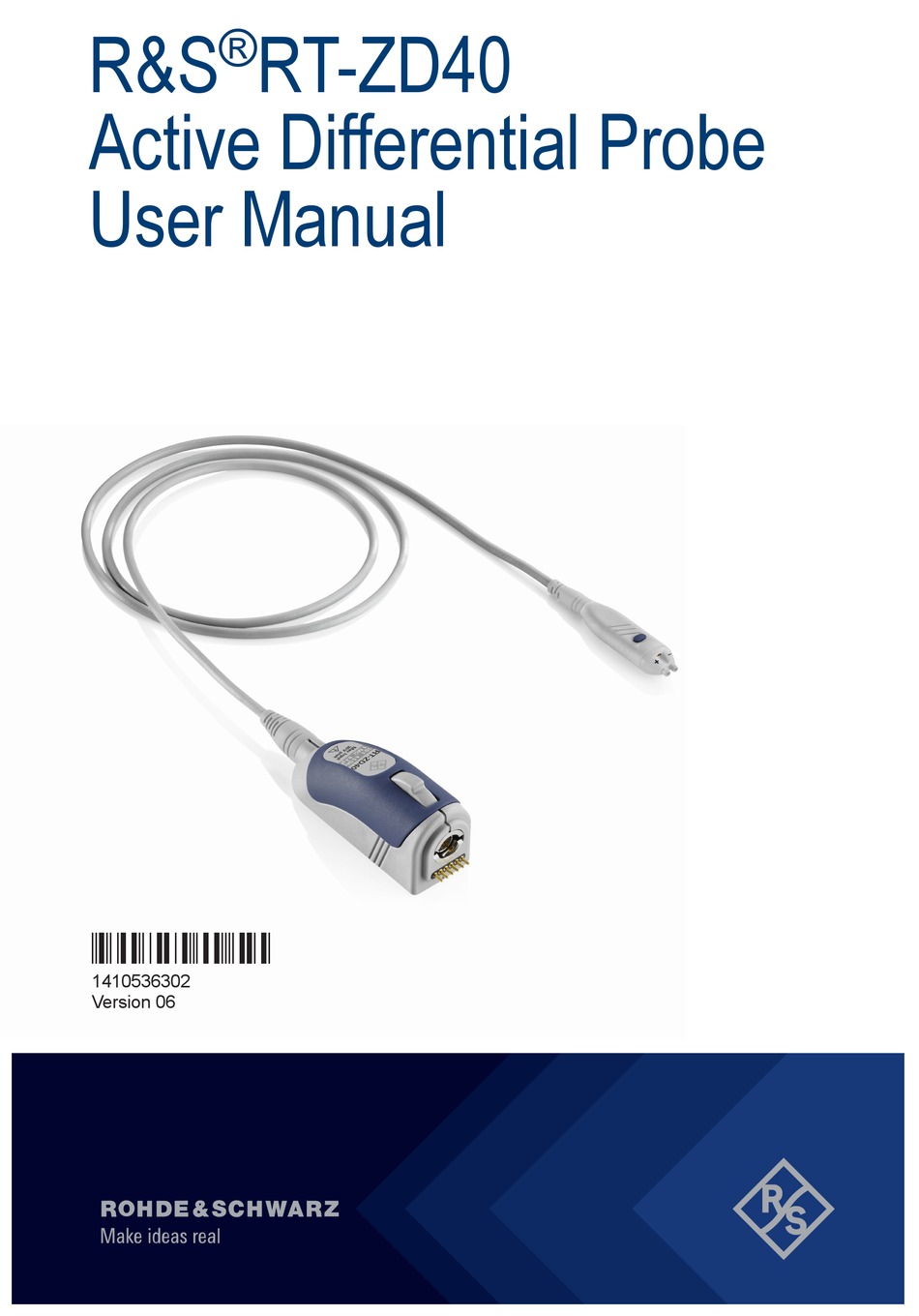 ROHDE & SCHWARZ R&S RT-ZD40 USER MANUAL Pdf Download | ManualsLib