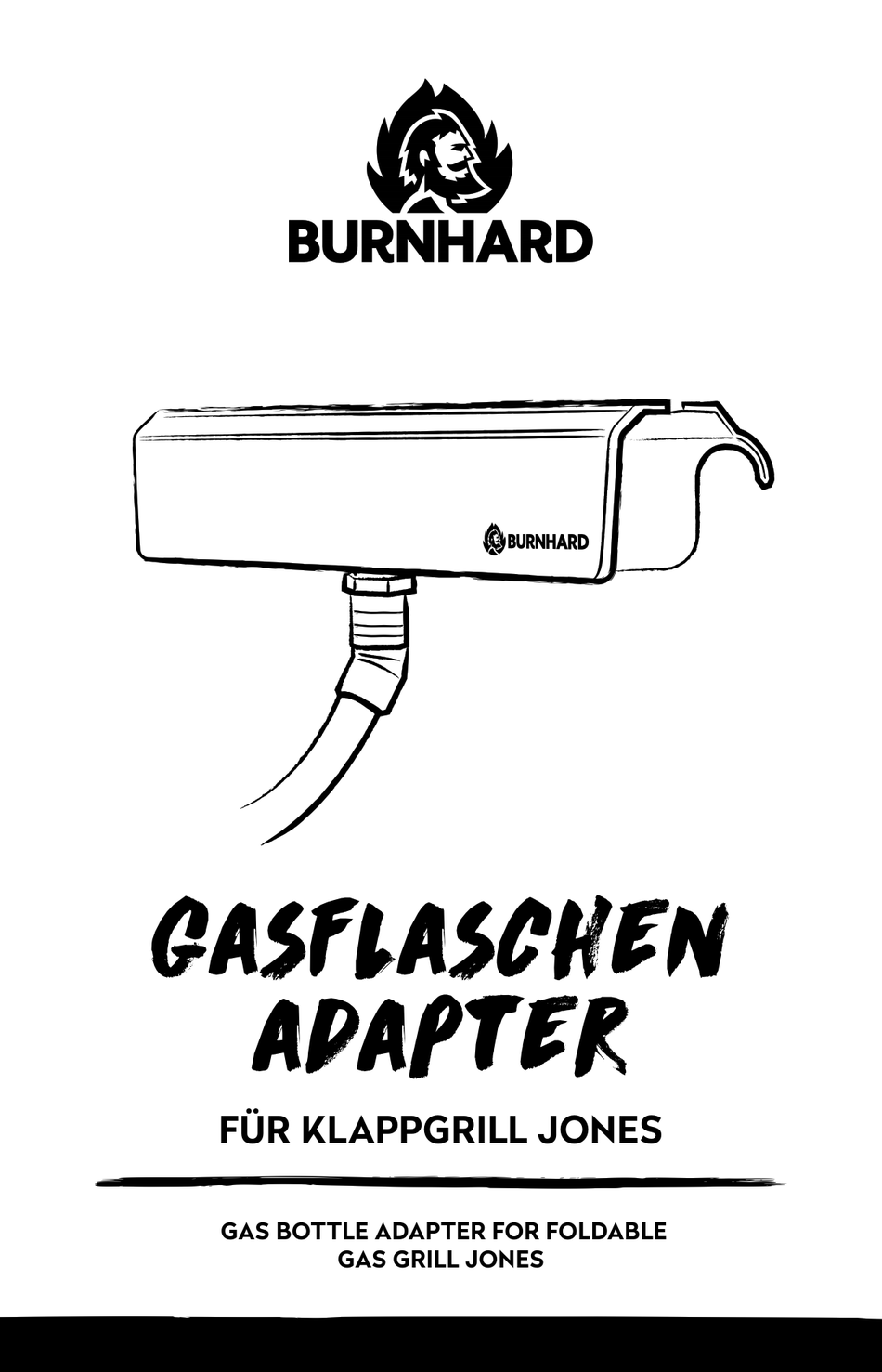 Gasflaschen Adapter für Klappgrill JONES