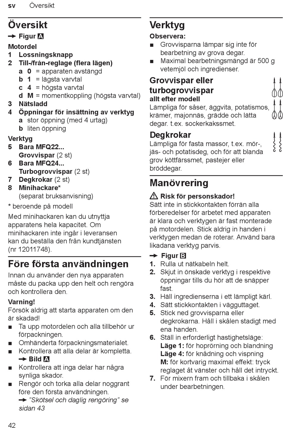 User manual Bosch CleverMixx MFQ2210K (English - 110 pages)