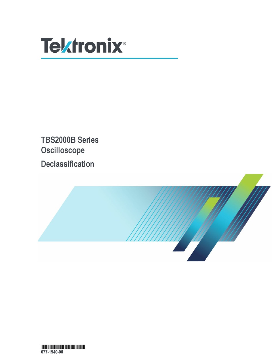 Tektronix Tbs B Series Manual Pdf Download Manualslib