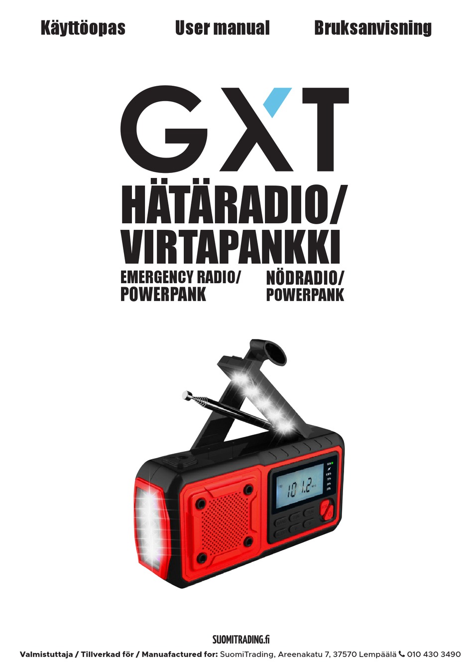 SUOMI GXT 4000MAH USER MANUAL Pdf Download | ManualsLib