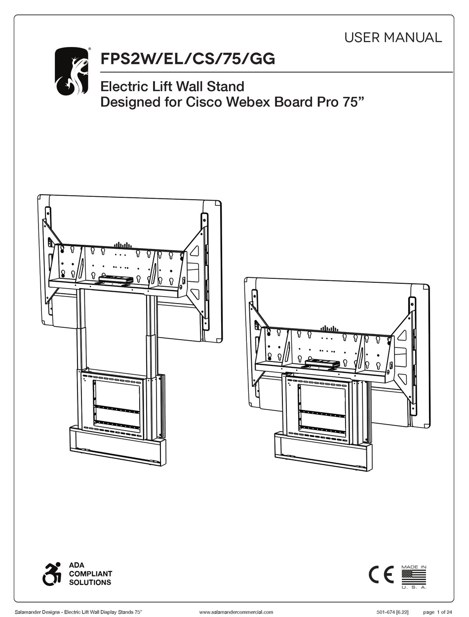 SALAMANDER DESIGNS FPS2W/EL/CS/75/GG USER MANUAL Pdf Download | ManualsLib