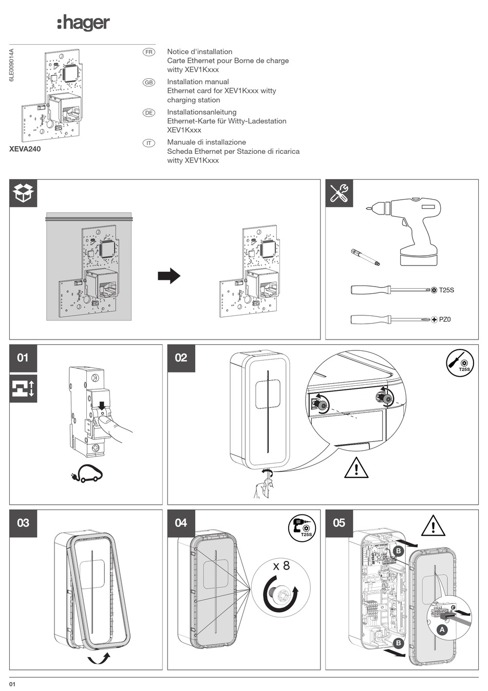 HAGER XEVA240 INSTALLATION MANUAL Pdf Download | ManualsLib