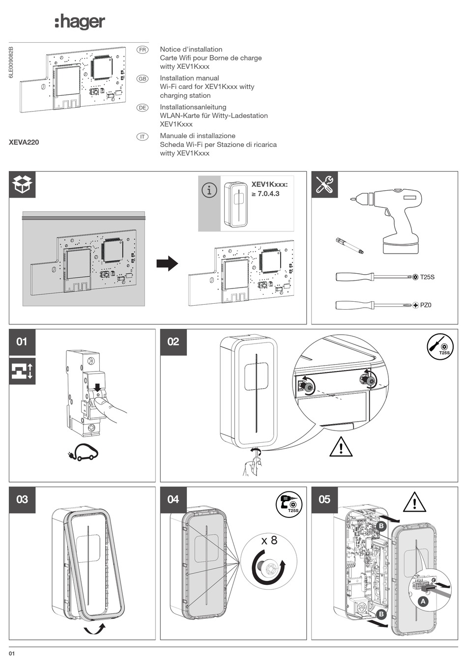 HAGER XEVA220 INSTALLATION MANUAL Pdf Download | ManualsLib