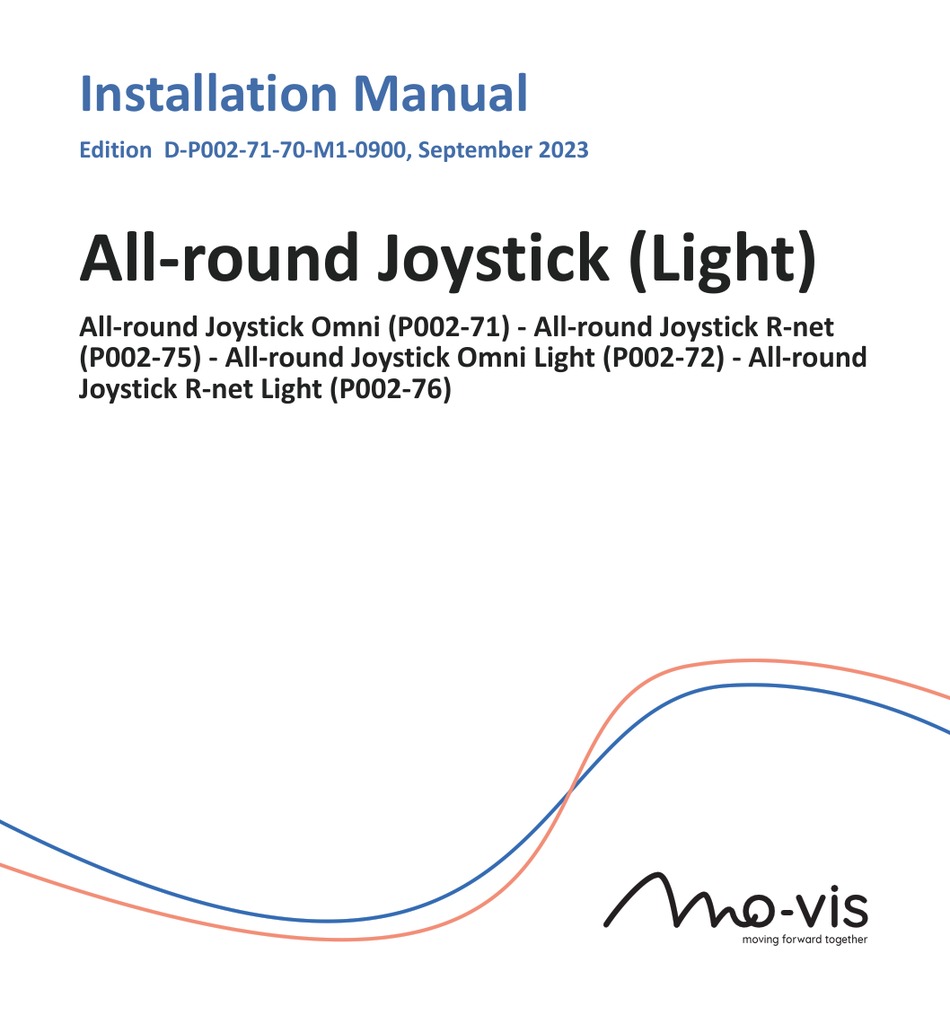 MOVIS ALLROUND JOYSTICK SERIES INSTALLATION MANUAL Pdf Download