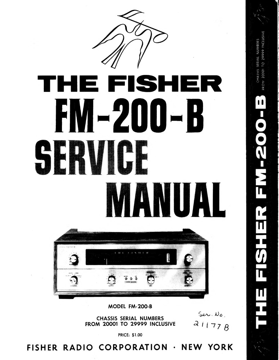 The fisher fm 200 b service manual pdf download manualslib