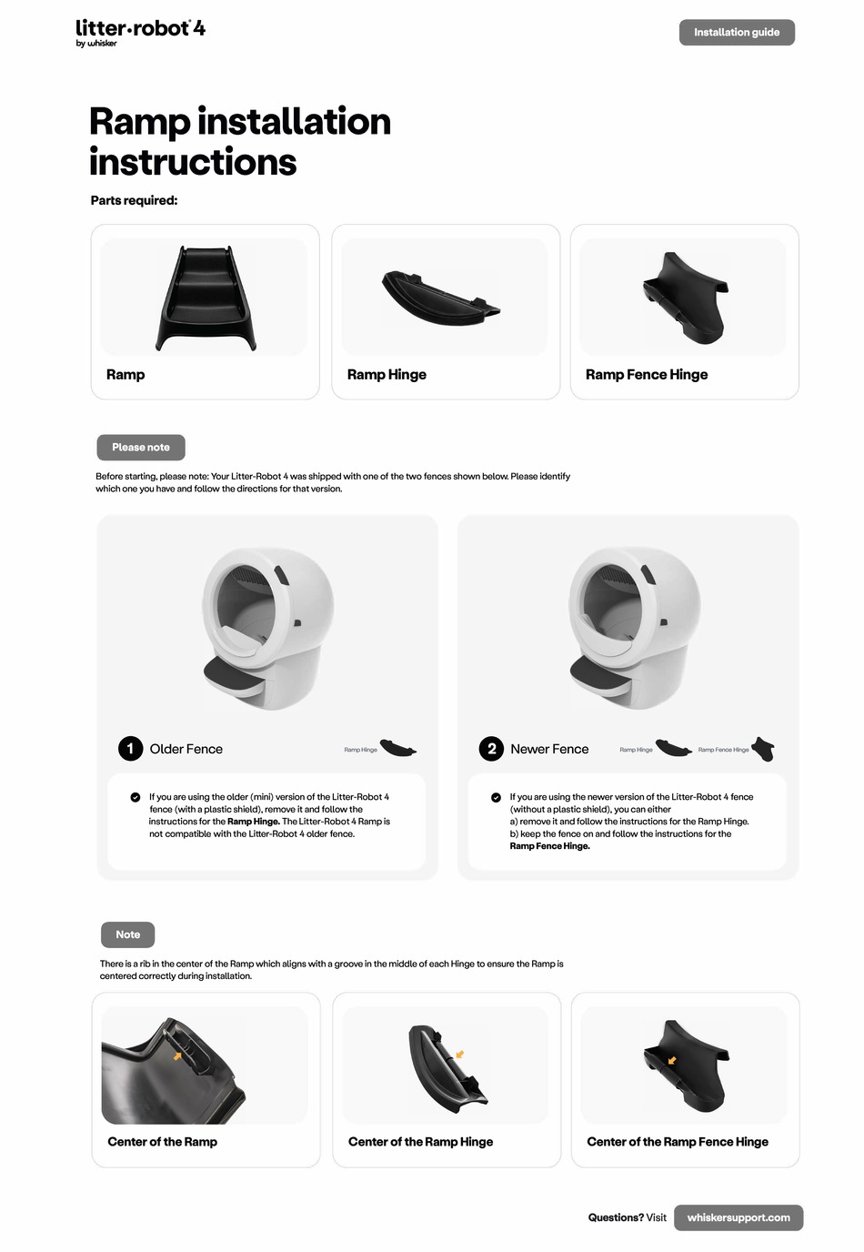 WHISKER LITTERROBOT 4 INSTALLATION INSTRUCTIONS Pdf Download ManualsLib